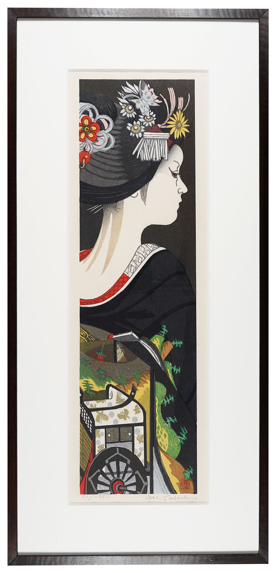 Sekino Junichiro “Twelve Months of Maiko / January: Court Carriage”