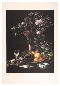 Katori Takeshi / Peony and fruit basket