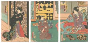<strong>Toyokuni III</strong><br>Kabuki Play: Sano Keizu Soga n......