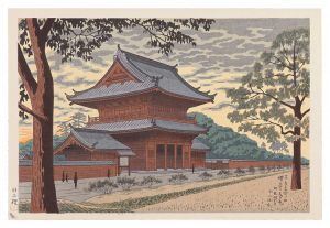 東京名所ノ内　増上寺暮色
