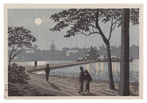 東京名所ノ内 不忍池月明