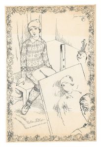 岩田専太郎「自筆画稿」