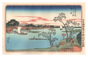 広重初代「東都名所　隅田川葉桜之景【復刻版】」