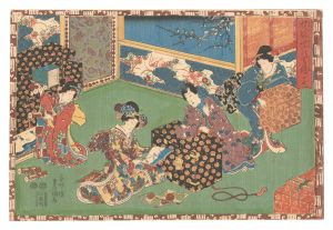 豊国三代「其姿紫の写絵　十七」