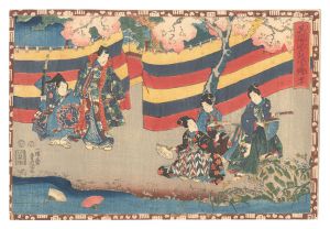 豊国三代「其姿紫の写絵　四十」