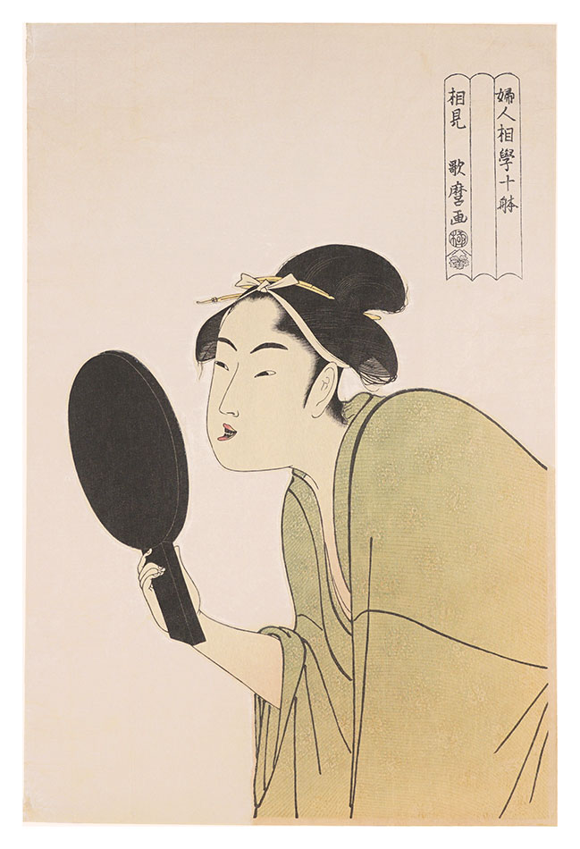 歌麿「婦人相学十躰　面白キ相【復刻版】」