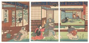 国貞初代「仮名手本忠臣蔵　九段目」