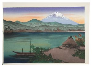 Yoshimoto Masao  / Mount Fuji from Lake Ashinoko in the Evening