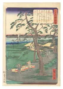 広重二代「江戸名勝図会　白髭明神」