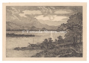 Summer Moon at the Abe River in Suruga Province