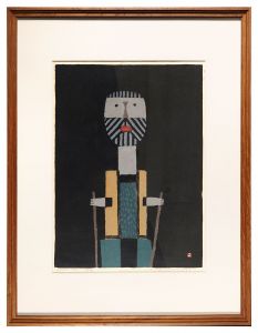 畦地梅太郎「山の人」