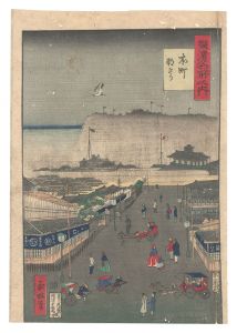 永林「横浜名所之内　本町朝きり」