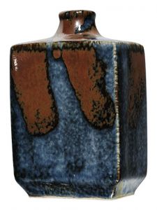 河井武一「呉洲鉄流角壺」
