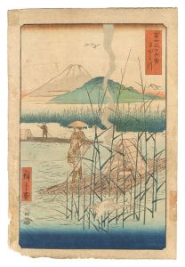 Hiroshige I / Thirty-six Views of Mount Fuji / The Sagami River [富士三十六景　さがみ川]