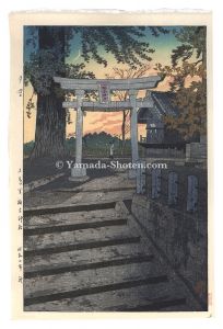 Evening Sky at Suwa Shrine, Nippori