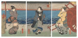 <strong>Kunisada I</strong><br>Sun, Moon and Stars / Sun