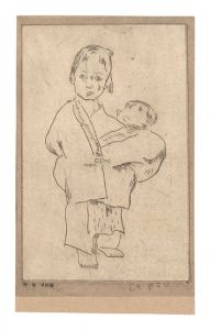 Girl Looking after a Baby