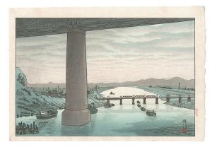 Under Ichikawa Bridge Seen from the Edogawa Embankment