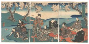 豊国三代「俳風花むしろ」