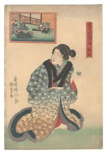 Kunisada I / Twelve Hours in Fukagawa / The Hour of the Hare [辰巳十二時ノ内　卯ノ刻]