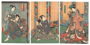 Toyokuni III / Kabuki Play: Hatsu Momiji Ogura no Nishiki [初紅葉小倉色紙]