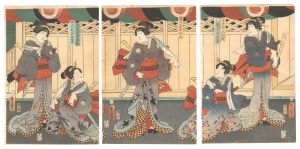 <strong>Toyokuni III</strong><br>Scene from a Kabuki Play