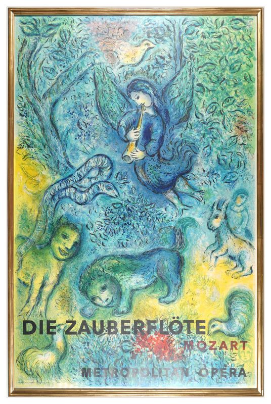 Marc Chagall “Die zauberlote Mozart: Metoropolitan Opera”