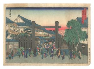 貞信初代「都名所之内　島原出口光景」