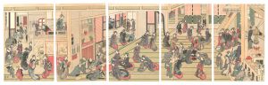北斎「吉原楼中図【復刻版】」