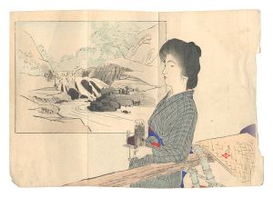 <strong>Tsutsui Toshimine</strong><br>Kuchi-e Print