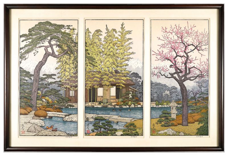 Yoshida Toshi “Pine, Bamboo and Plum”