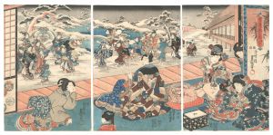 Toyokuni III / Snow, Moon, and Flowers / Snow [雪月花之内　ゆき]