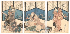Kunisada I Kabuki Play: Monogusa Taro Sak......