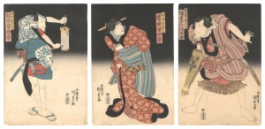 Kunisada I Kabuki Play: Hanashobu Ukina n......