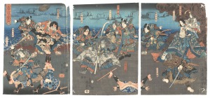 国貞二代「千本桜二段目船軍の場」