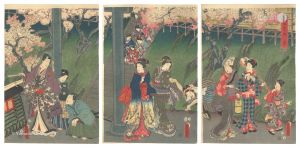 Toyokuni III / Four Seasons of Genji / Spring [源氏四季ノ内　春]