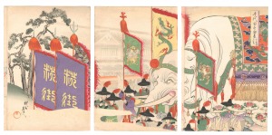 周延「千代田之御表　山王祭礼上覧」