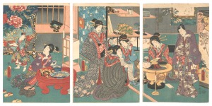<strong>Toyokuni III</strong><br>Genji in Modern Guise / Compar......