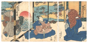 Kunisada I / Kabuki Play: The Storehouse of Loyal Retainers [仮名手本忠臣蔵]