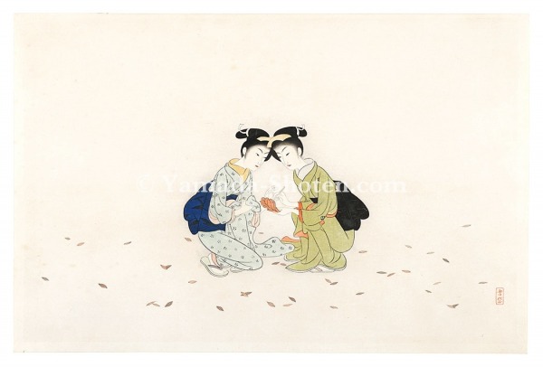 小村雪岱「見立寒山拾得」