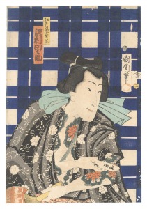 国周「江戸の花勇揃　沢村田之助」