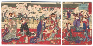 Chikanobu / Popular and Prosperous Pleasure Quarters: The Inamoto House [全盛廓の賑ひ 稲本楼]