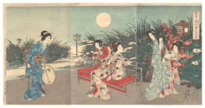 Chikanobu Customs of Japan: Night View o......
