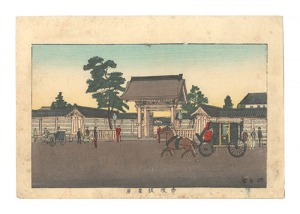 安治（探景）「東京真画名所図解　赤坂仮皇居」