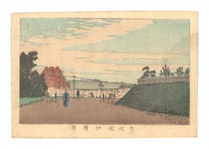 安治（探景）「東京真画名所図解　赤坂紀伊国坂」