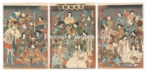 Toyokuni III / Matchmaking at the Grand Shrine of Izumo [大社縁結図]