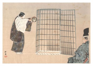 Tsukioka Kogyo / A Great Mirror of Noh Pictures / Rodaiko