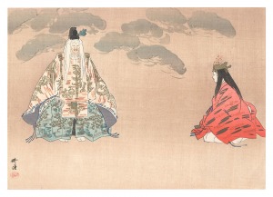 Tsukioka Kogyo / A Great Mirror of Noh Pictures / Oimatsu