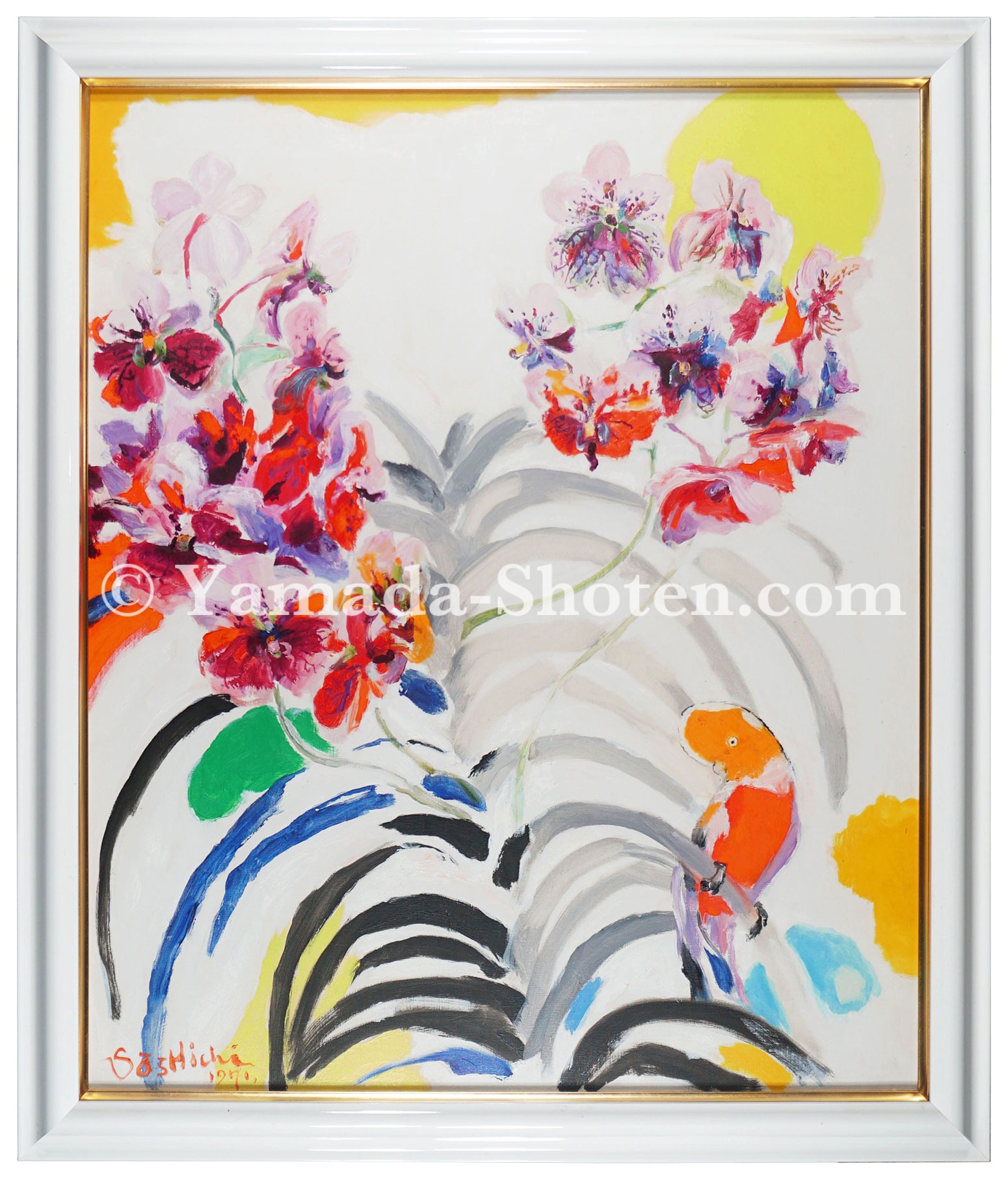 Takama Soshichi “Orchid and Bird”